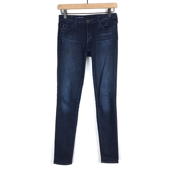 Ag Adriano Goldschmied Denim - AG Adriano Goldschmied Jeans Legging Ankle Super Skinny Dark Stretch Denim 25R